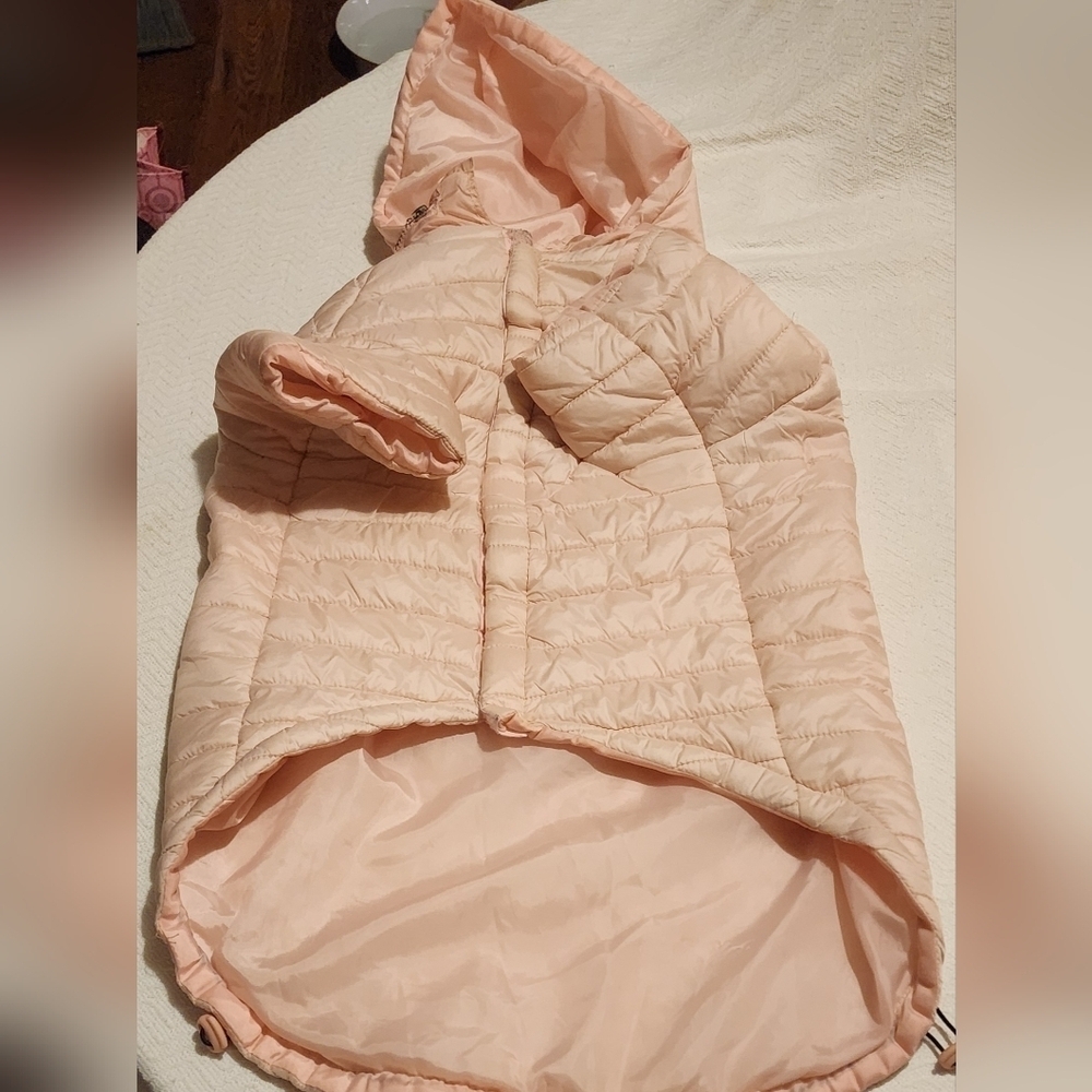 Pet Life Quilted Ultra Plush Jacket Coat with Hoodie Size XL